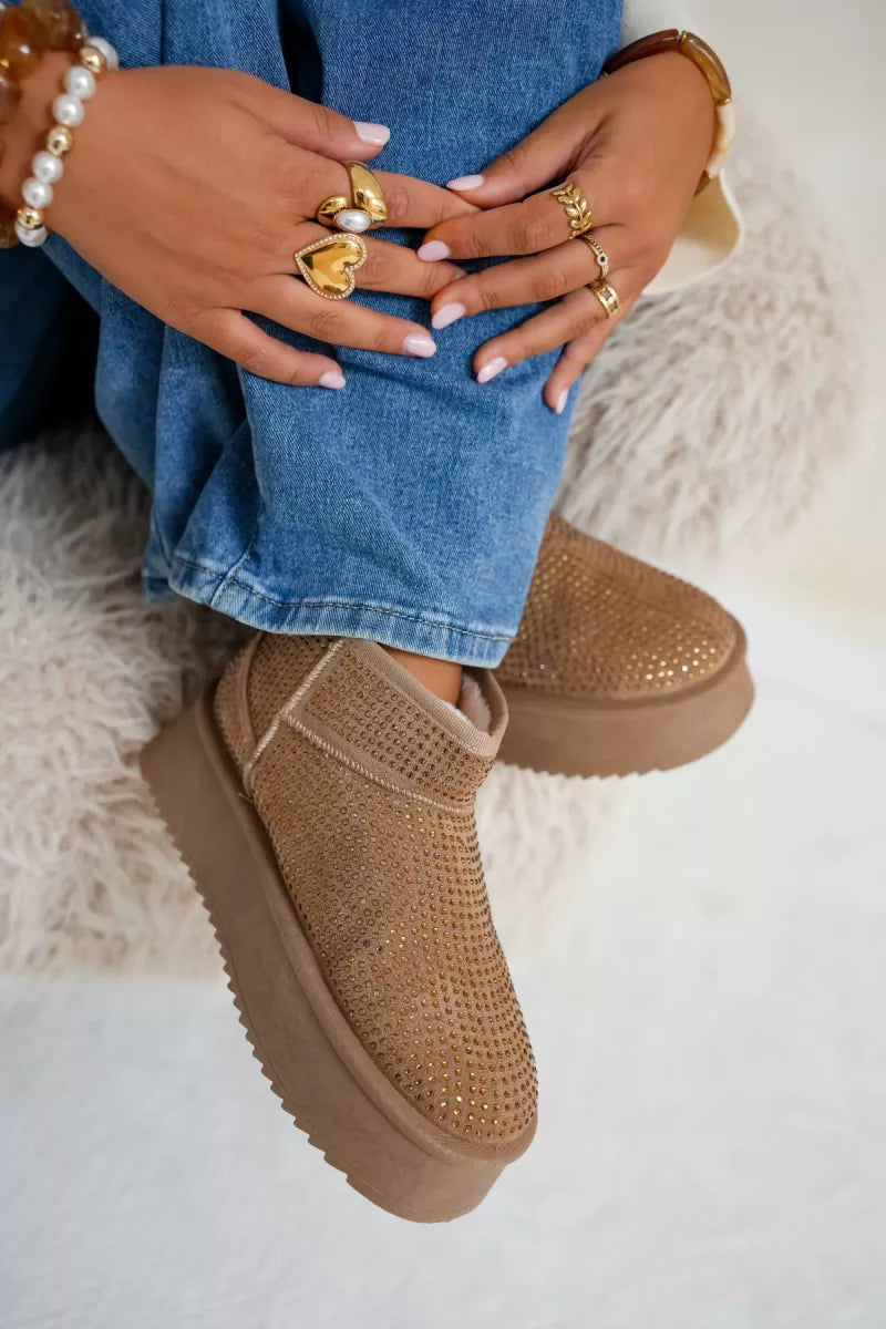 Kylie Boots Stones Beige