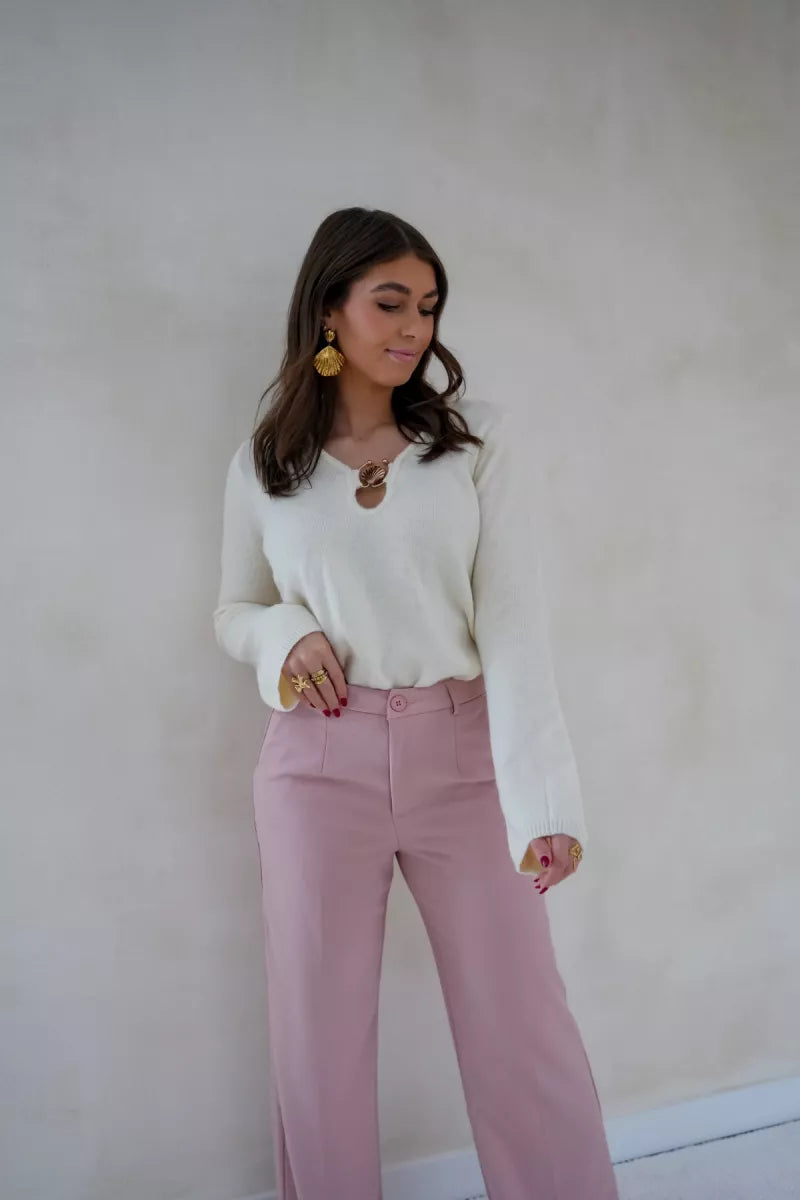 Shell Sweater Creme .