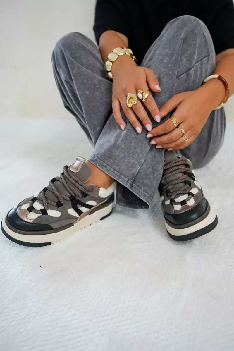 Dwrs Walton Teddy Elefante Black Sneaker