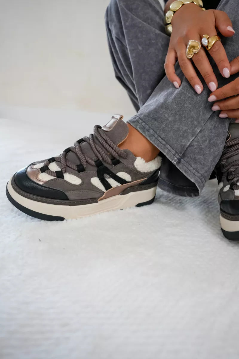 Dwrs Walton Teddy Elefante Black Sneaker