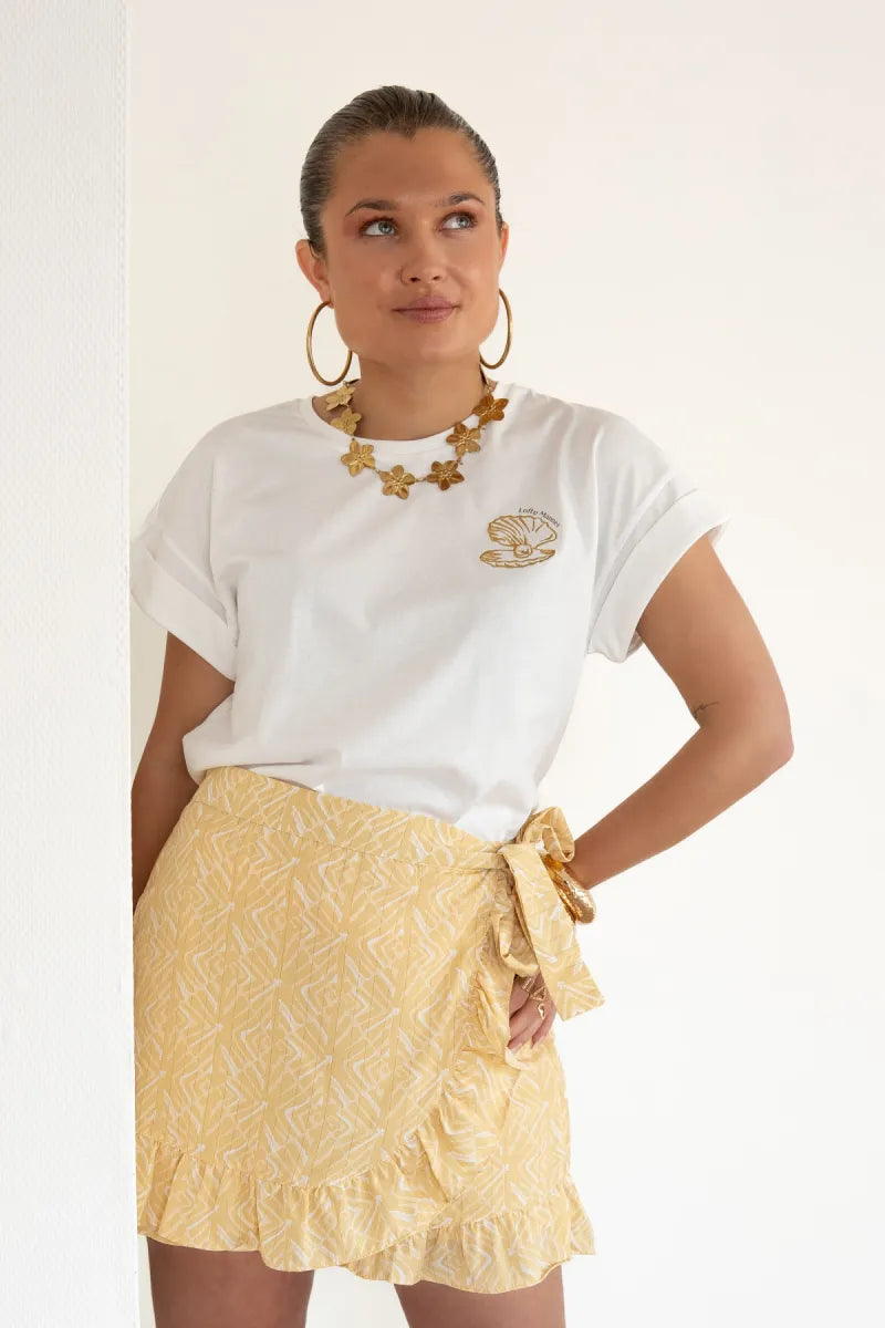 Lofty Manner T-shirt Nora Creme