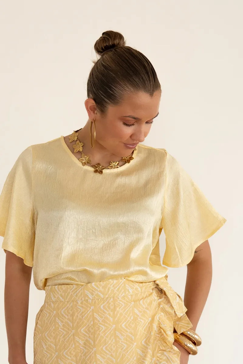 Lofty Manner Blouse Sami Butter Yellow