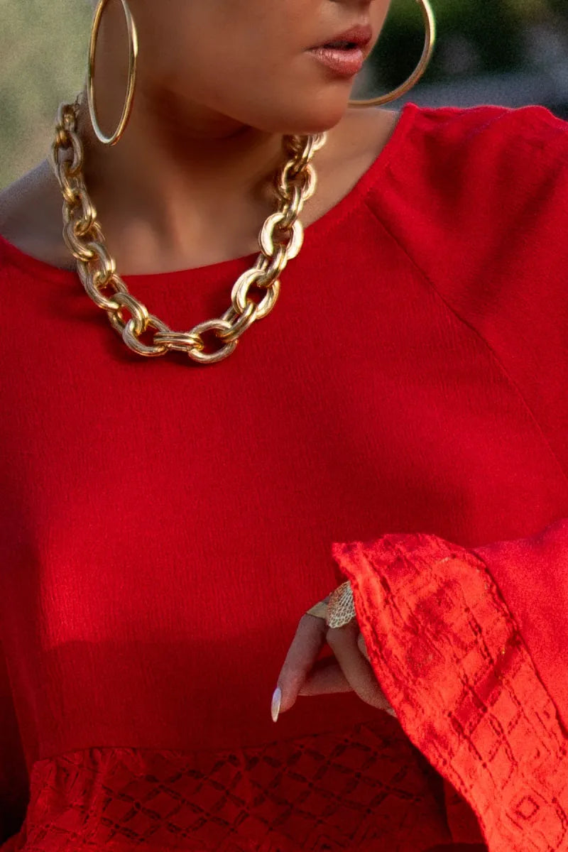 Double Chain Necklace Gold
