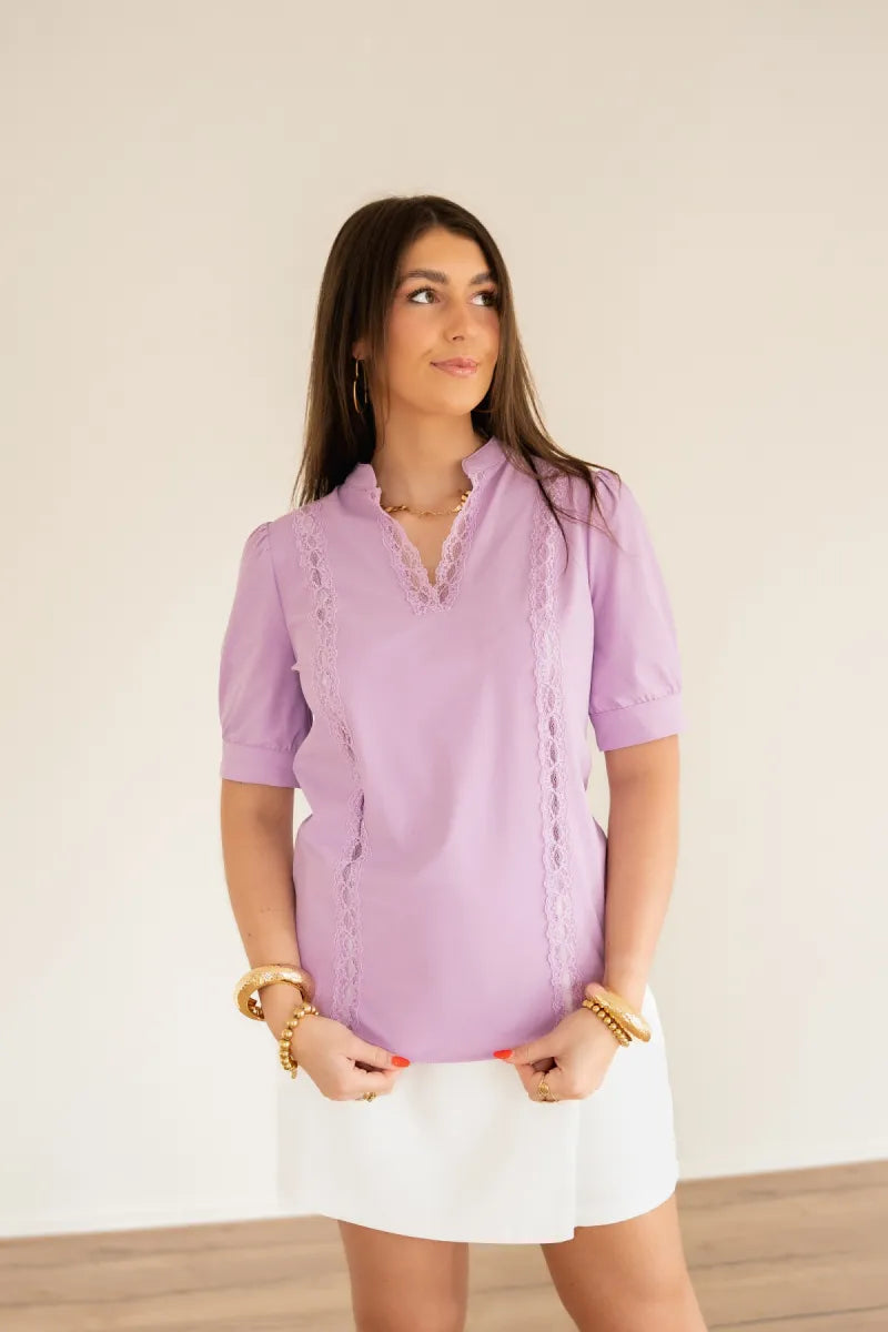 Mi Piace Travel Blouse Lila