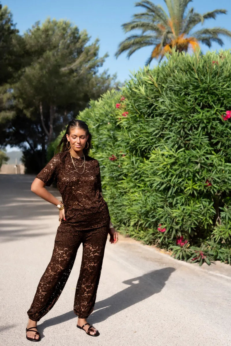 Riu Lace Set Brown