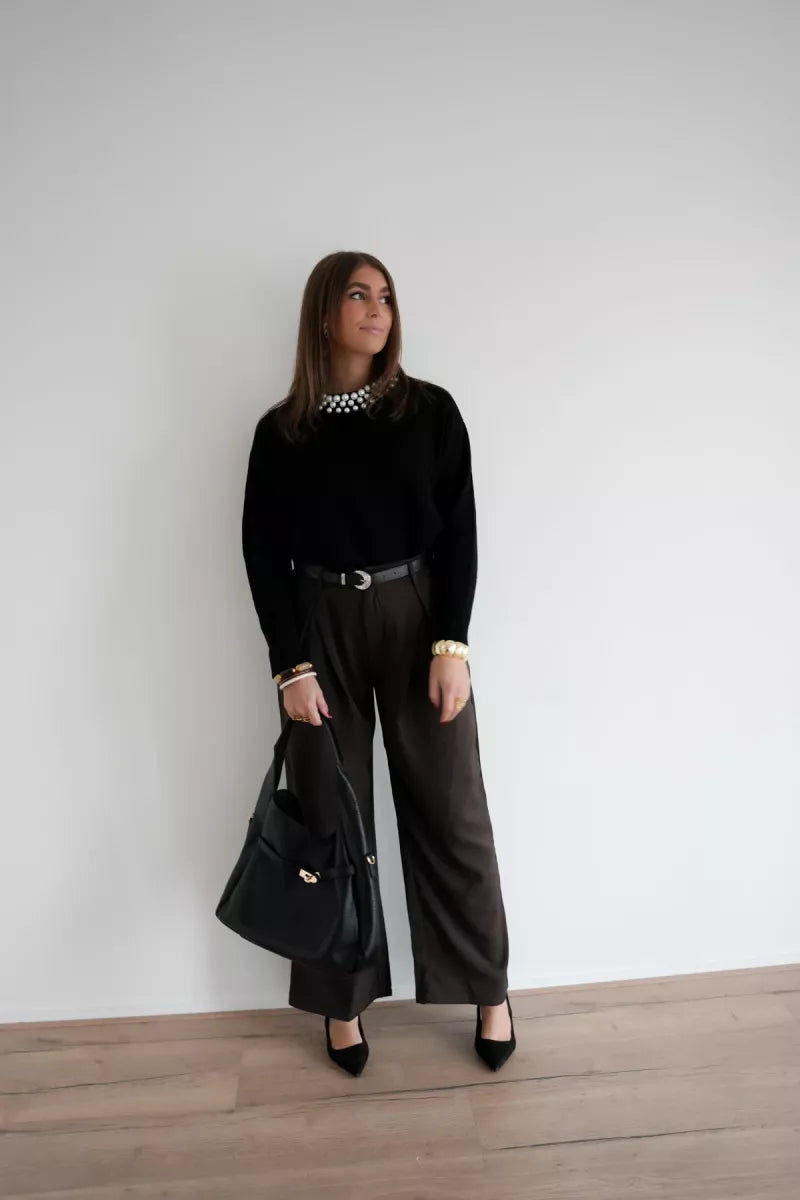 Cita Pantalon Dark Brown ^