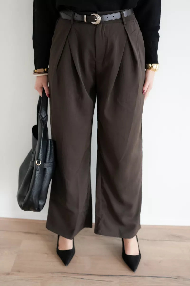 Cita Pantalon Dark Brown ^