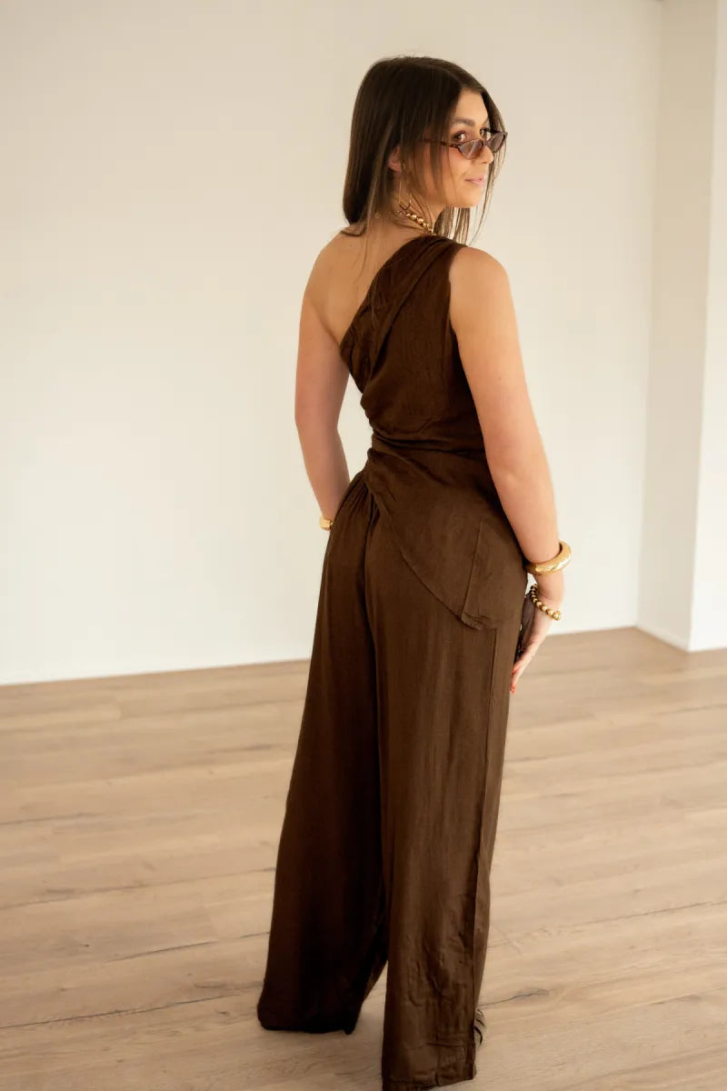 Sanne Linnen Set Brown ~