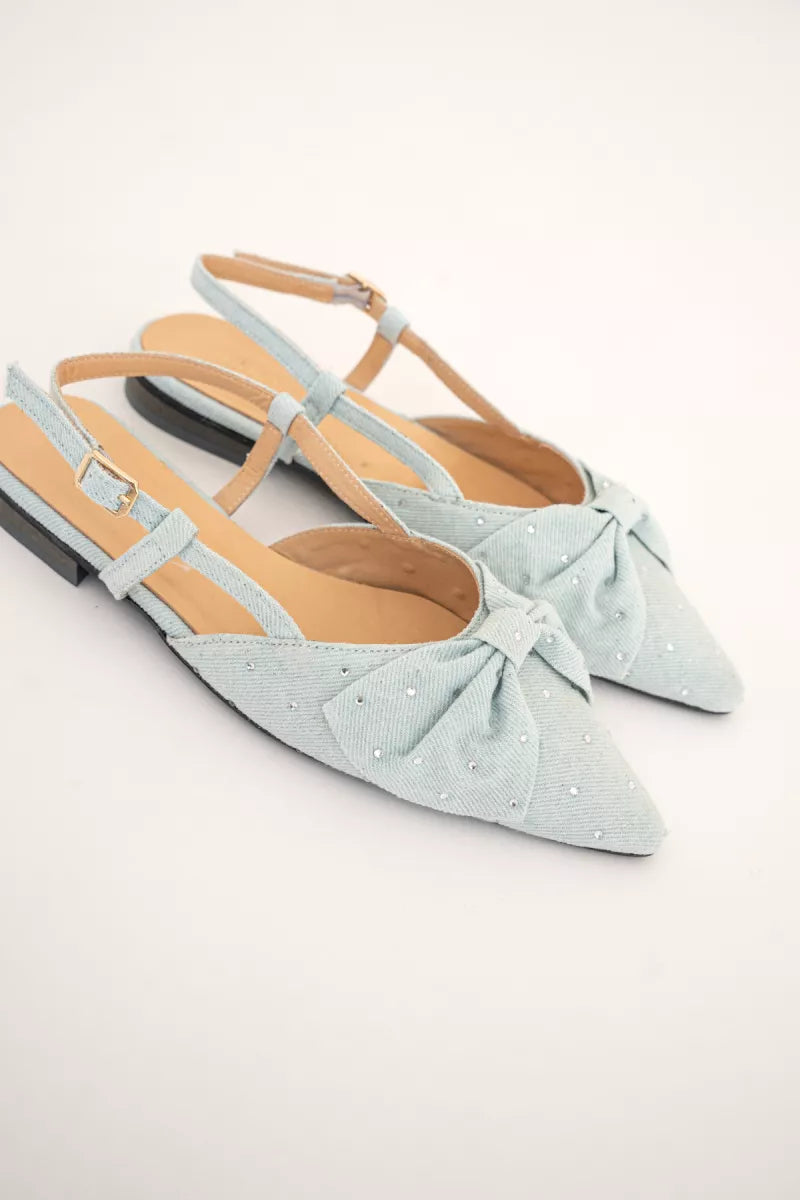 Babouche Slingback Jona-33 Ice Blue