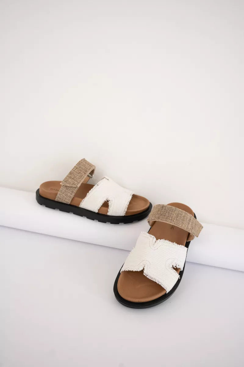 Babouche Bidi-146 Beige Taupe Sandal