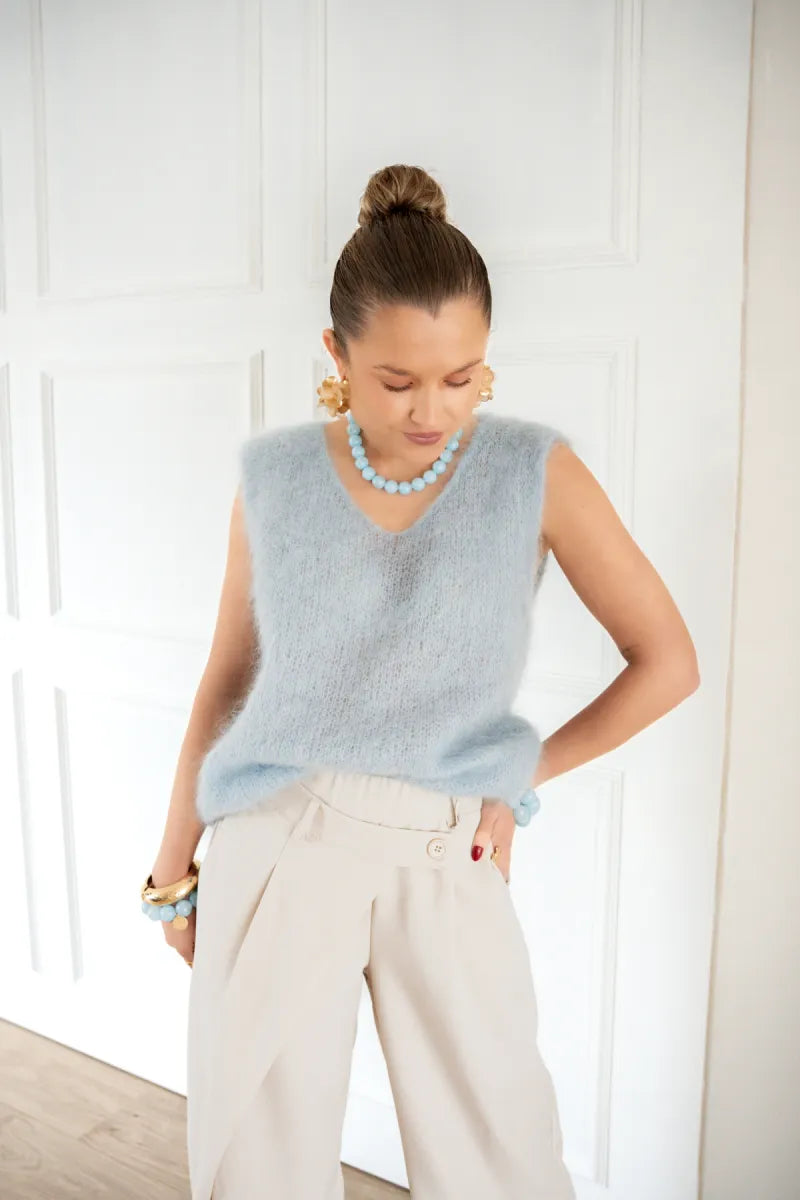 Mohair Spencer Light Blue