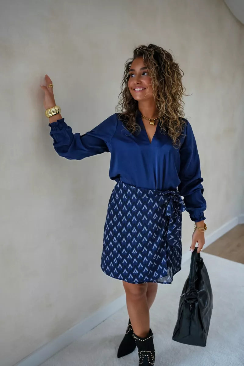 Lofty Manner Skirt Carol Zigzag Print