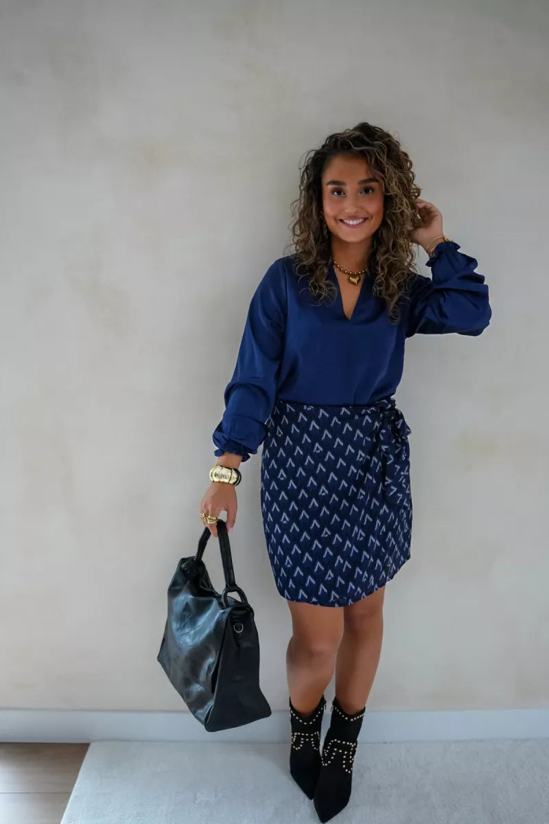 Lofty Manner Skirt Carol Zigzag Print