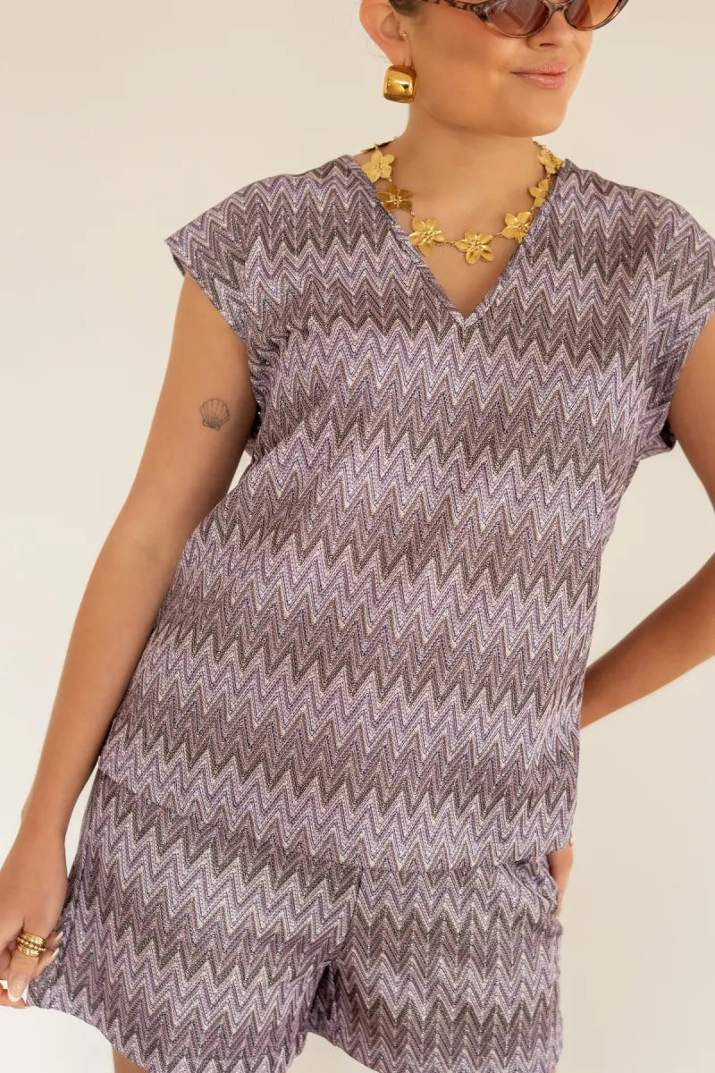 Lofty Manner Top Tessa Purple