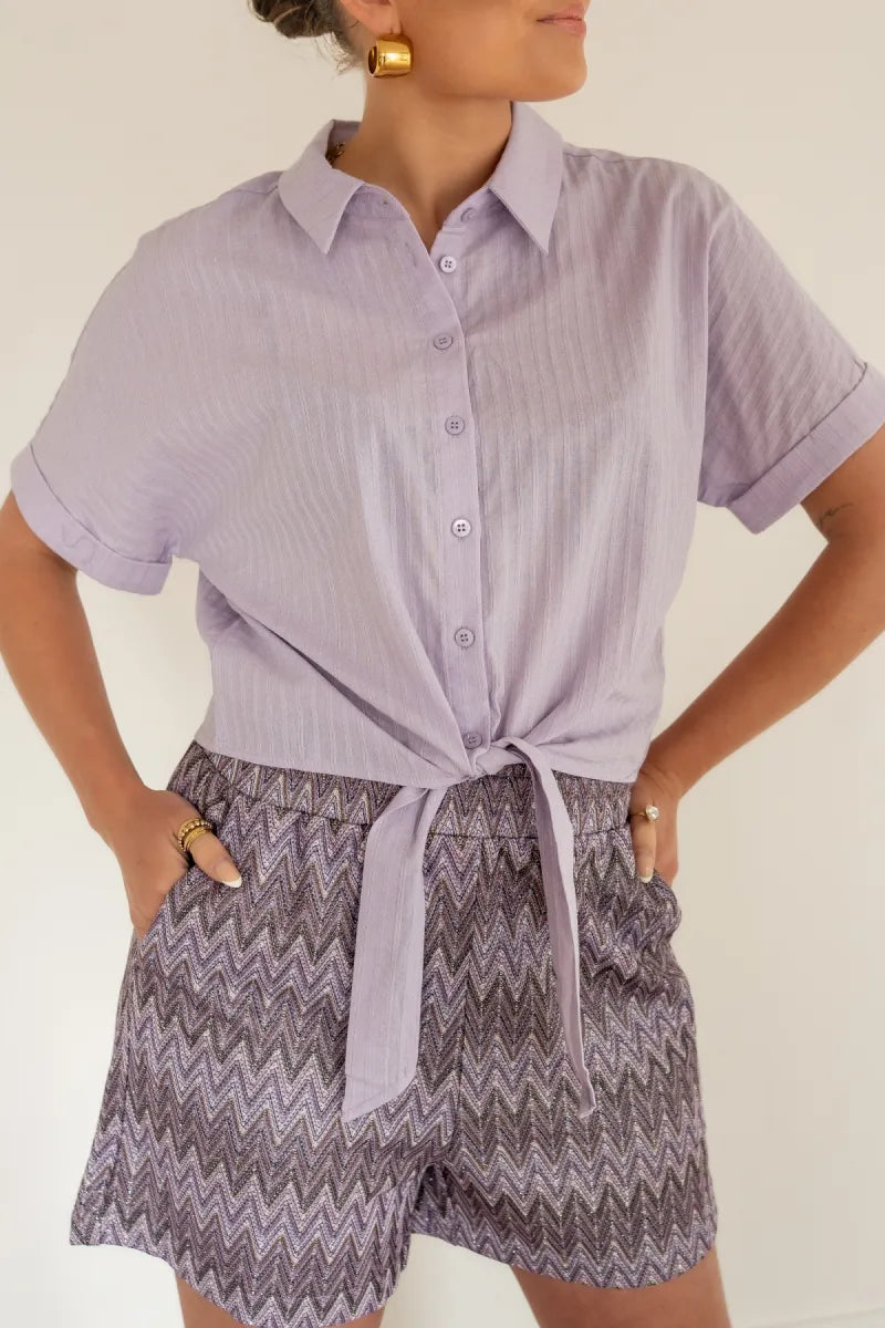 Lofty Manner Blouse Gwyn Lila