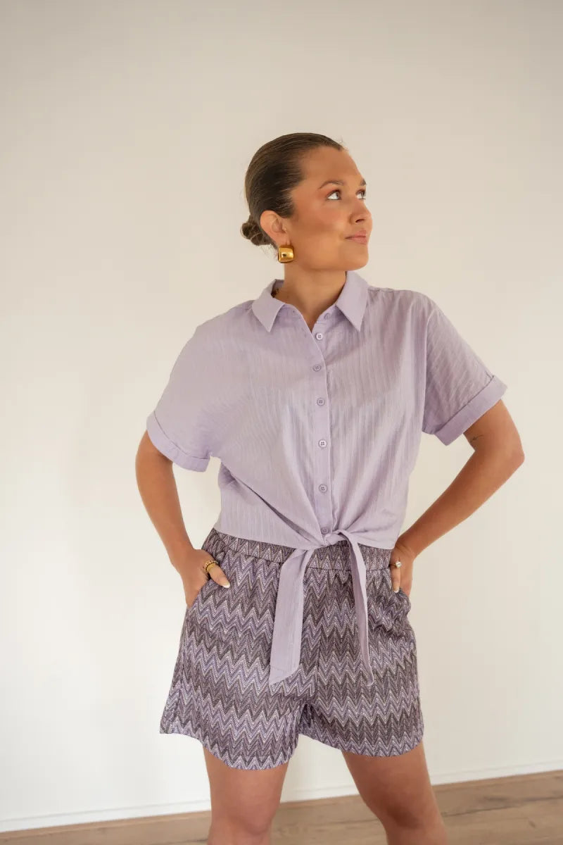 Lofty Manner Blouse Gwyn Lila