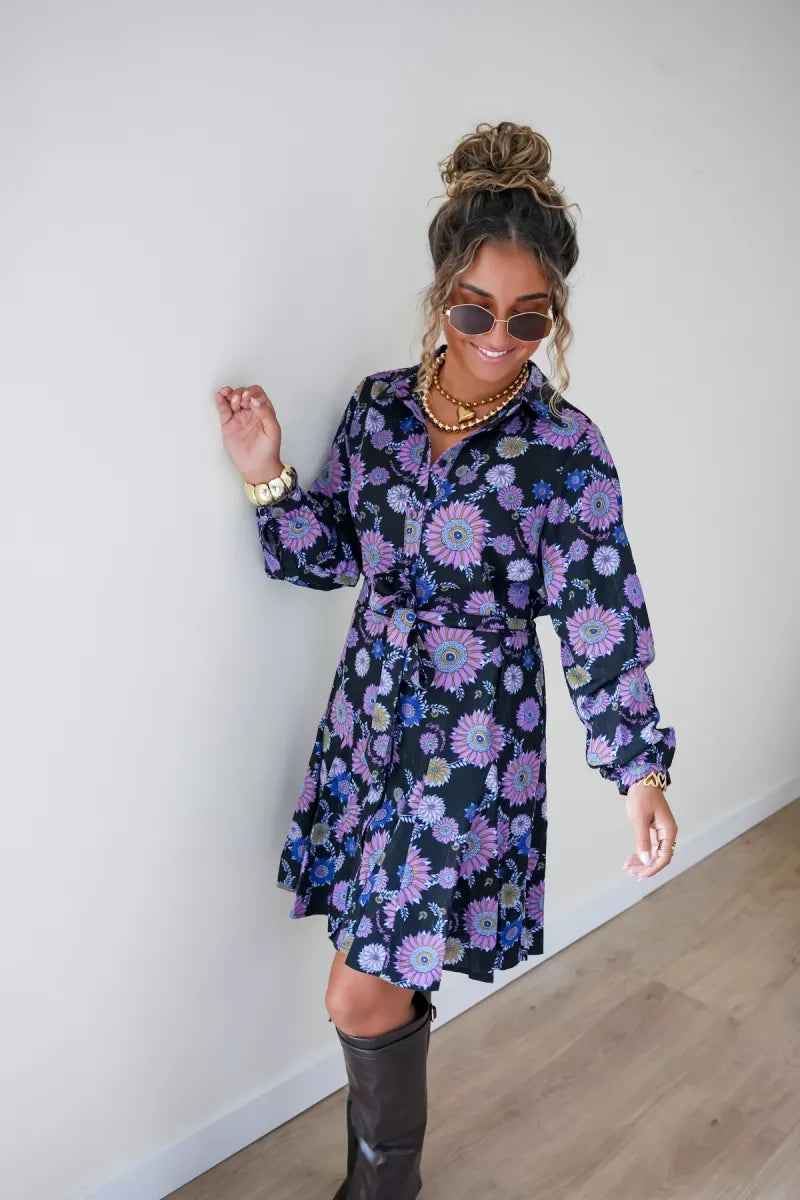 Lofty Manner Dress Lilla Multi Flower