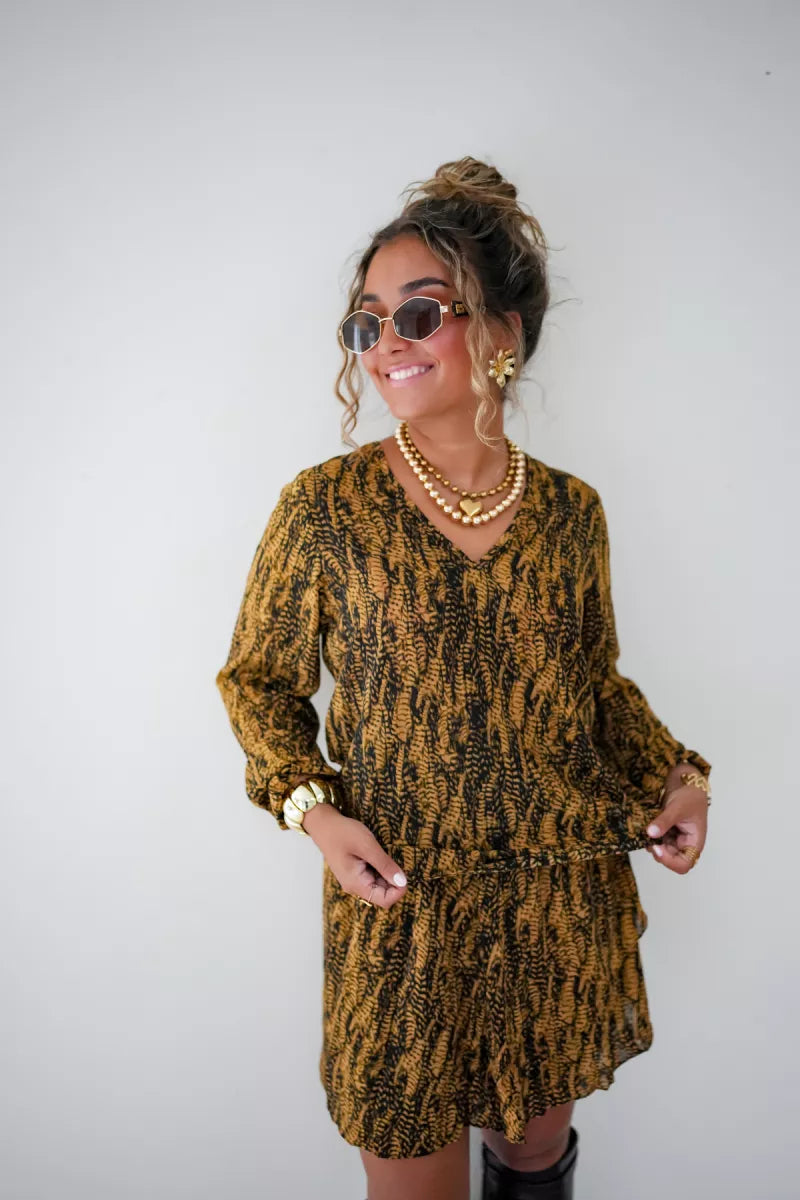 Lofty Manner Blouse Agnes Feathers Print