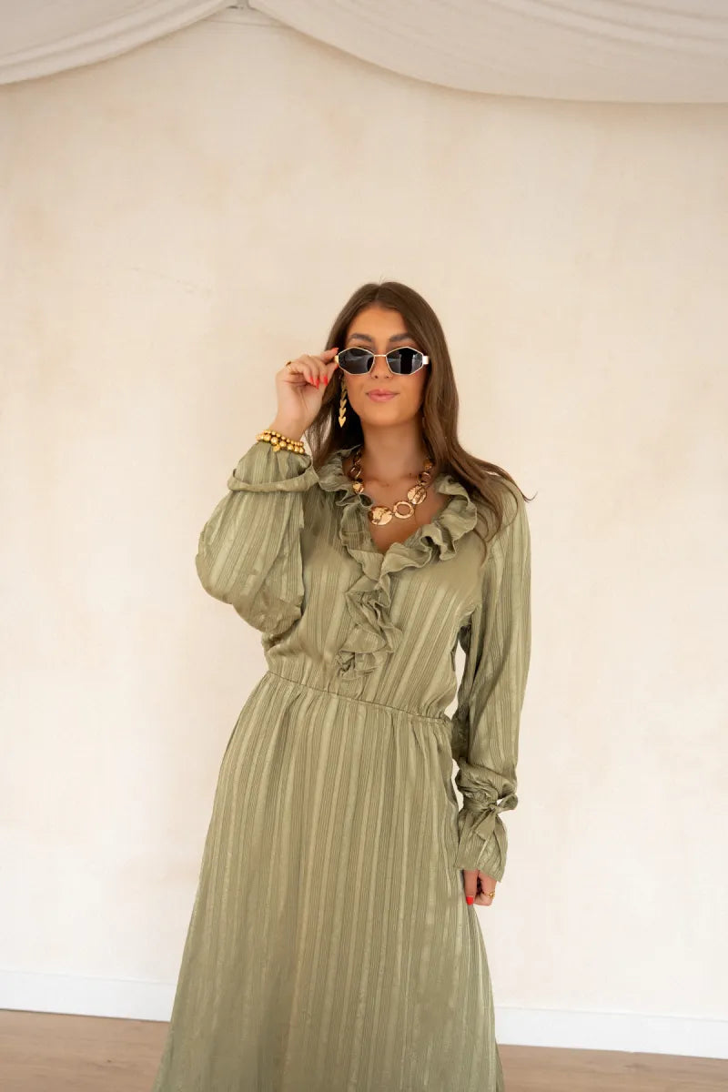 Lofty Manner Dress Hollis Boho Kaki