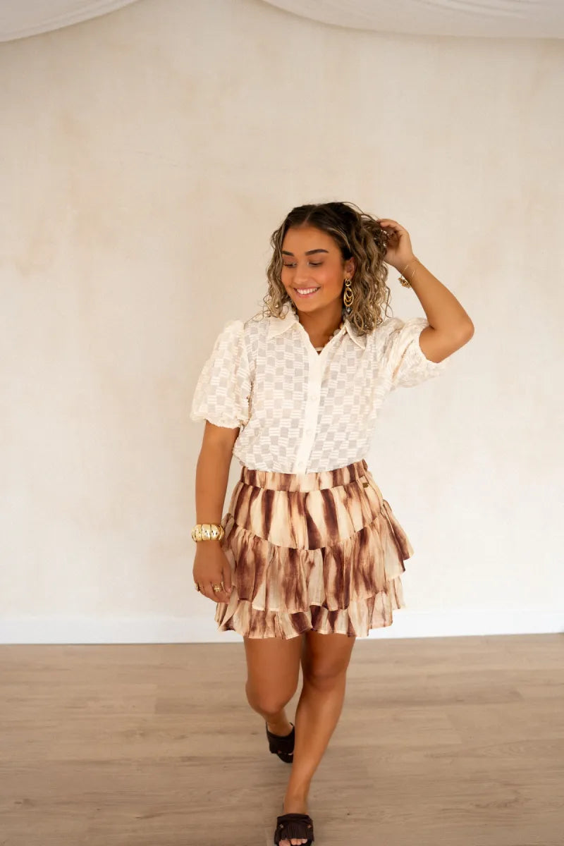 Lofty Manner Skort Hola Abstract Brown