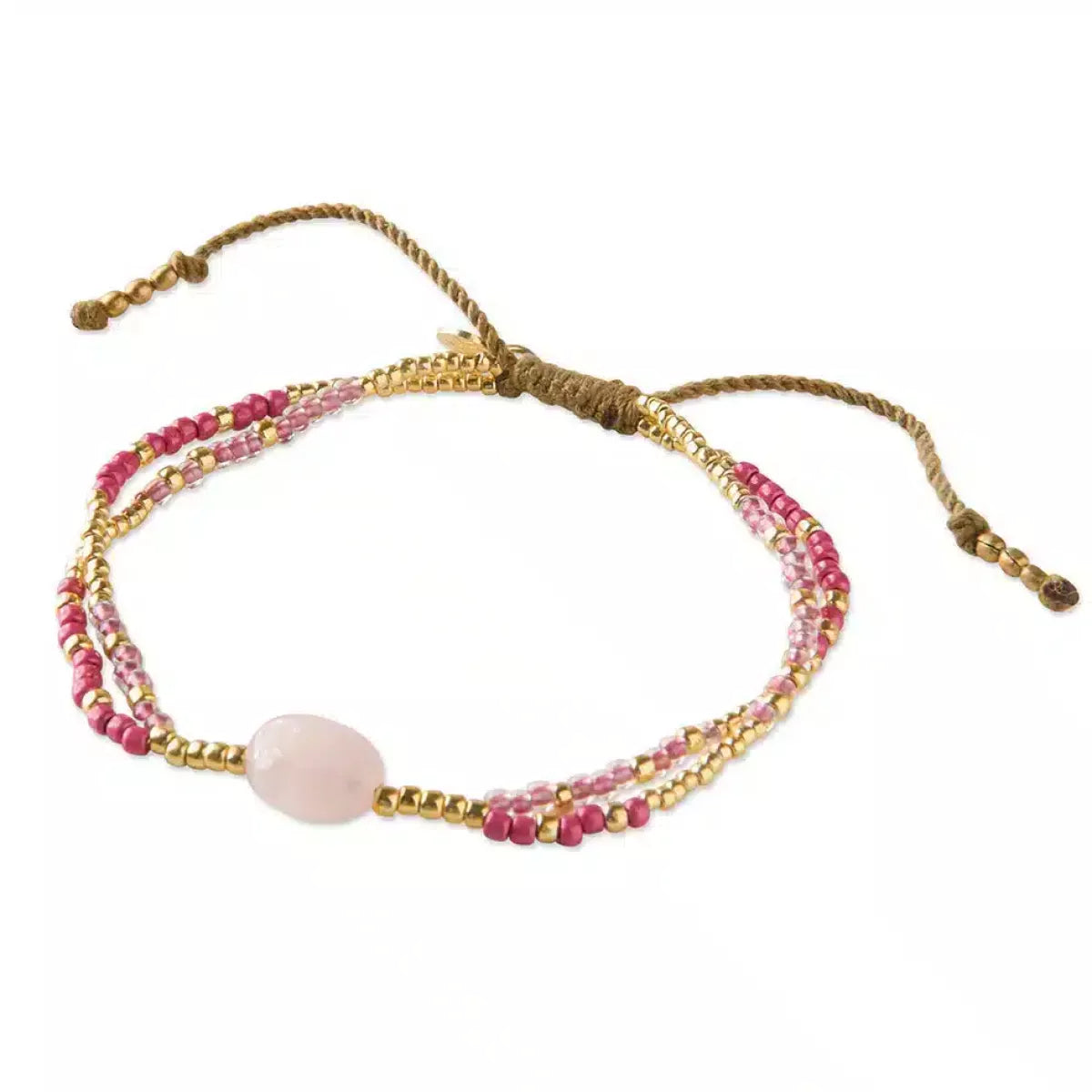  A Beautiful Story Shining Rose Quartz Bracelet