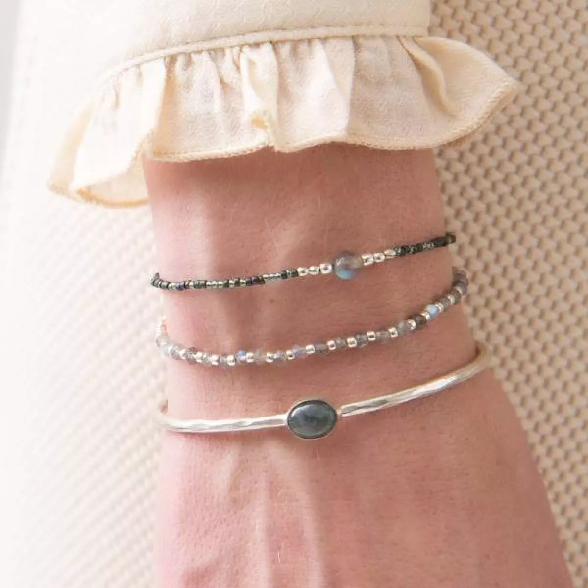  A Beautiful Story Iris Card Labradorite SC Bracelet
