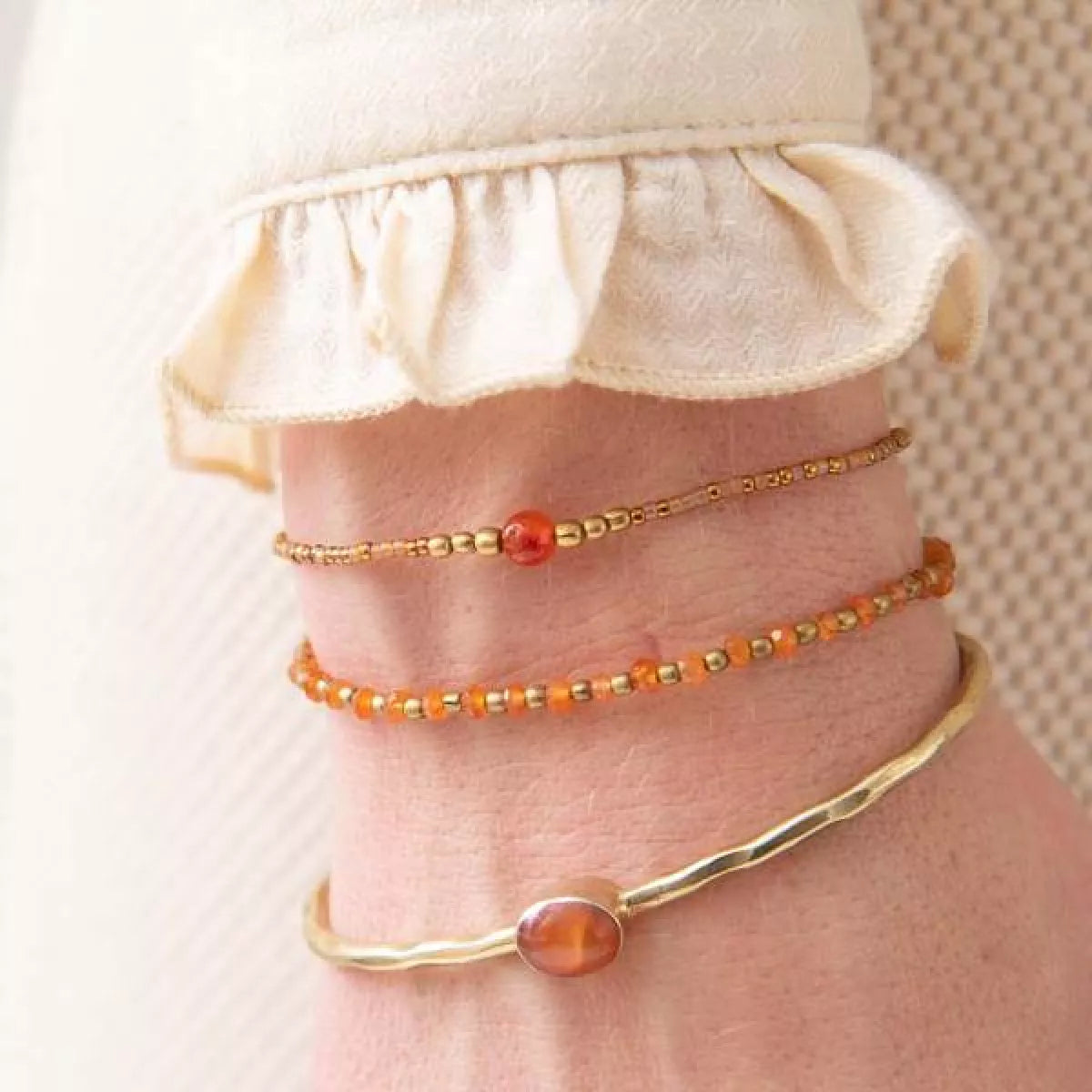  A Beautiful Story Iris Carnool Goud Armband