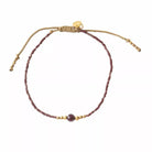  A Beautiful Story Iris Granaat Goud Armband