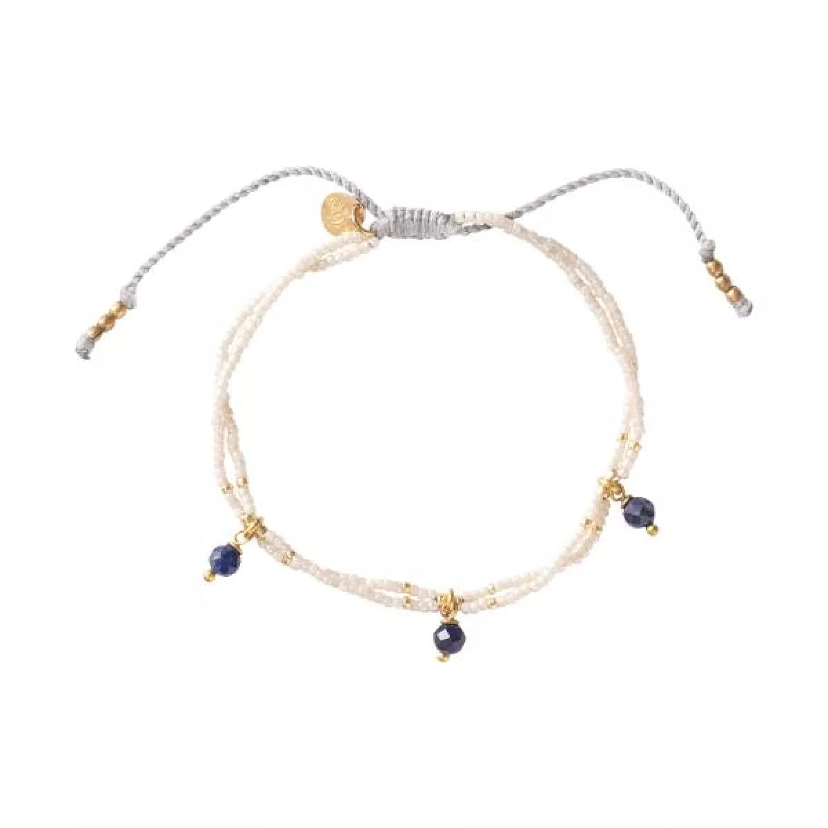  A Beautiful Story Honor Lapis Lazuli Gold Colored Bracelet