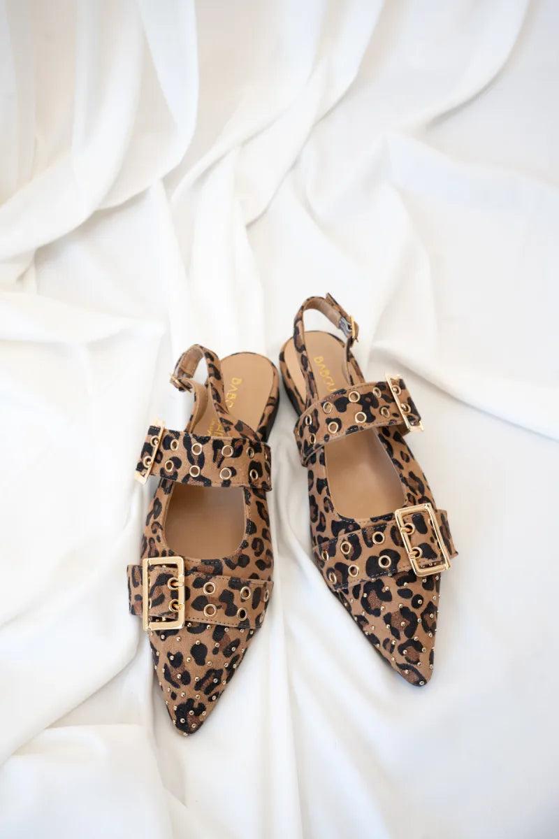  Babouche Slingback Soya Camel Leopard