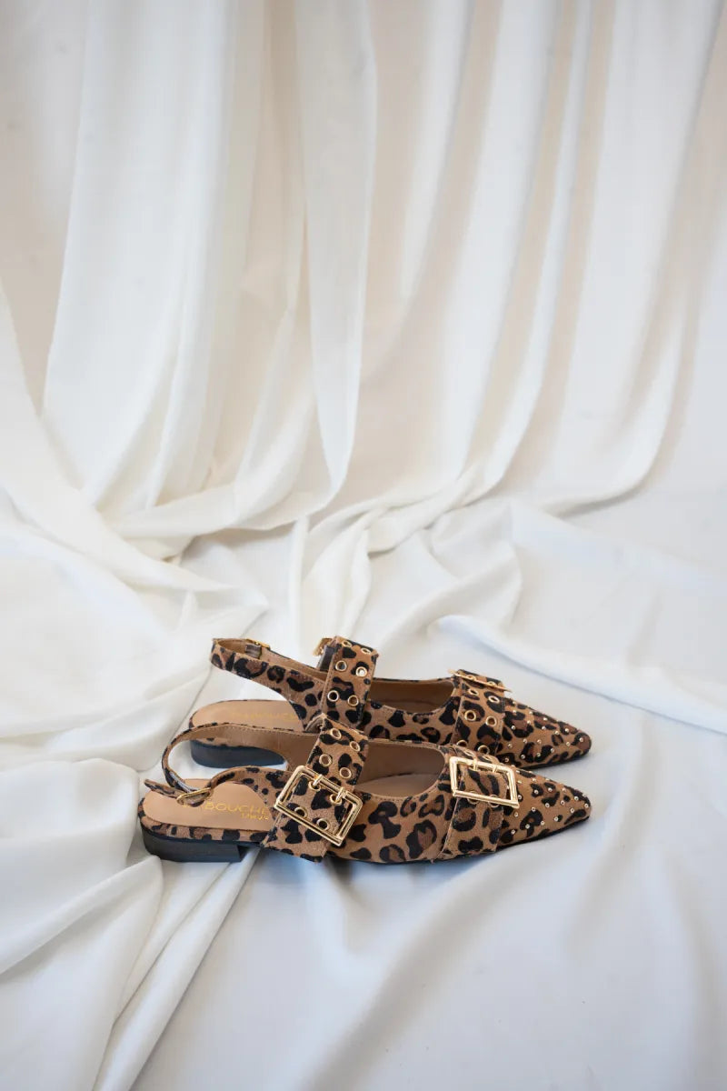  Babouche Slingback Soya Camel Leopard