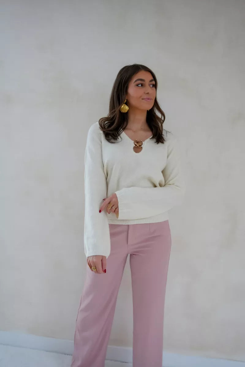  Shell Sweater Creme .