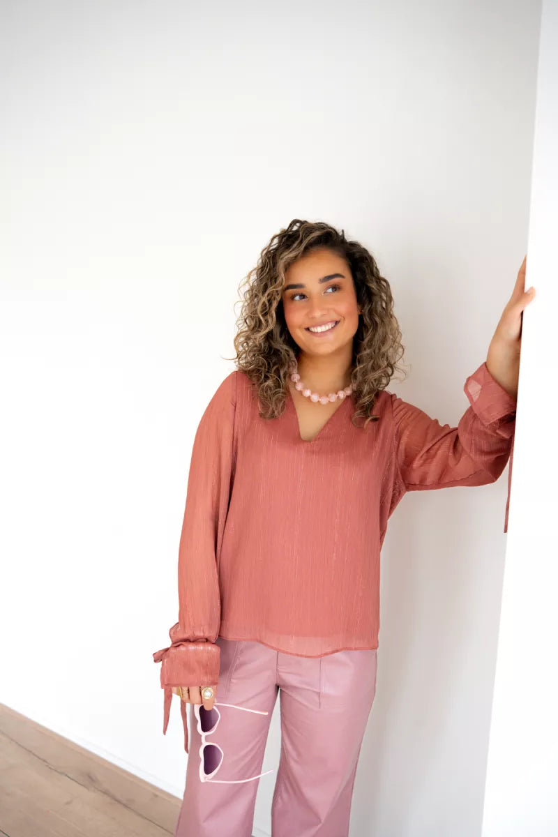  Lofty Manner Blouse Lora Maeve Pink