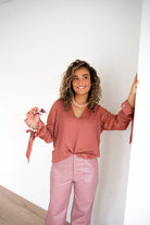  Lofty Manner Blouse Lora Maeve Pink