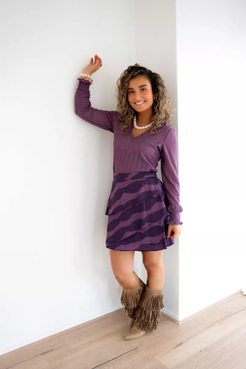  Lofty Manner Skirt Ayra Purple Faded