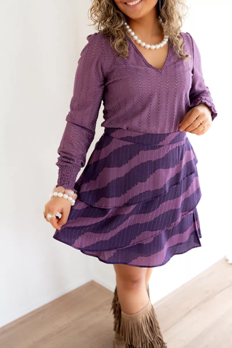  Lofty Manner Skirt Ayra Purple Faded