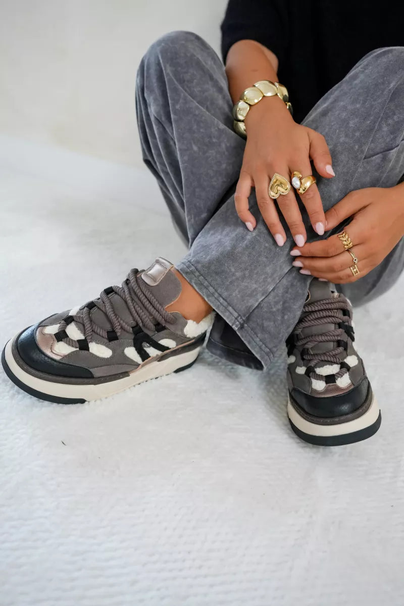  Dwrs Walton Teddy Elefante Black Sneaker