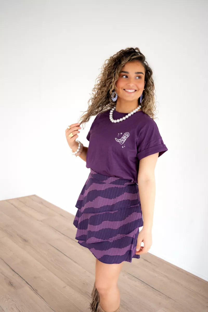  Lofty Manner Skirt Ayra Purple Faded
