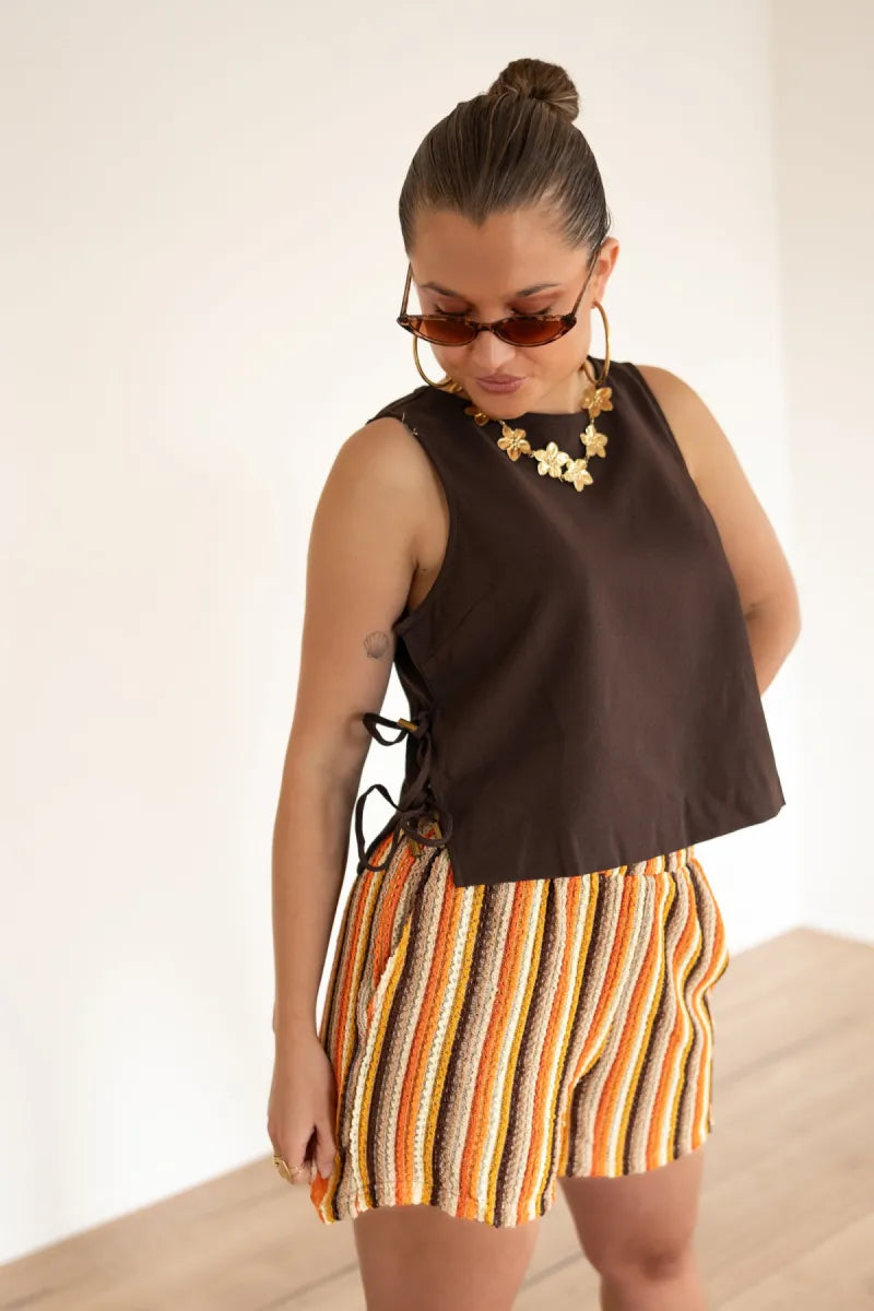  Lofty Manner Short Merinda Multi Colour