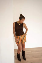  Lofty Manner Short Merinda Multi Colour
