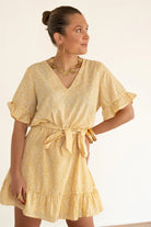  Lofty Manner Dress Kim Pyramid Gold Print