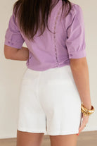  Mi Piace Travel  Blouse Lila