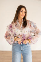  Fenna Flower Blouse Lila |