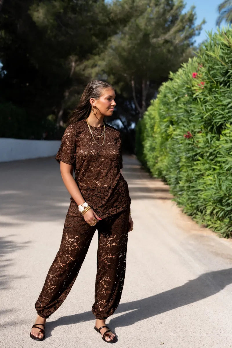  Riu Lace Set Brown