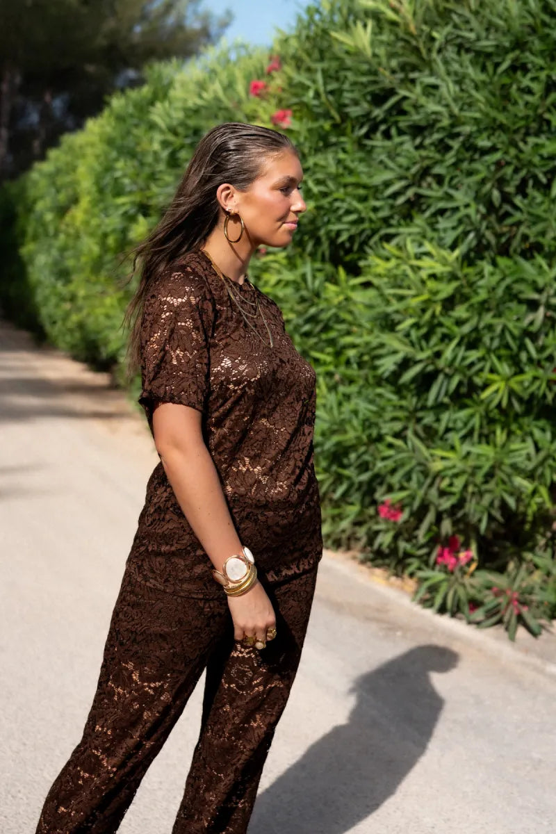  Riu Lace Set Brown