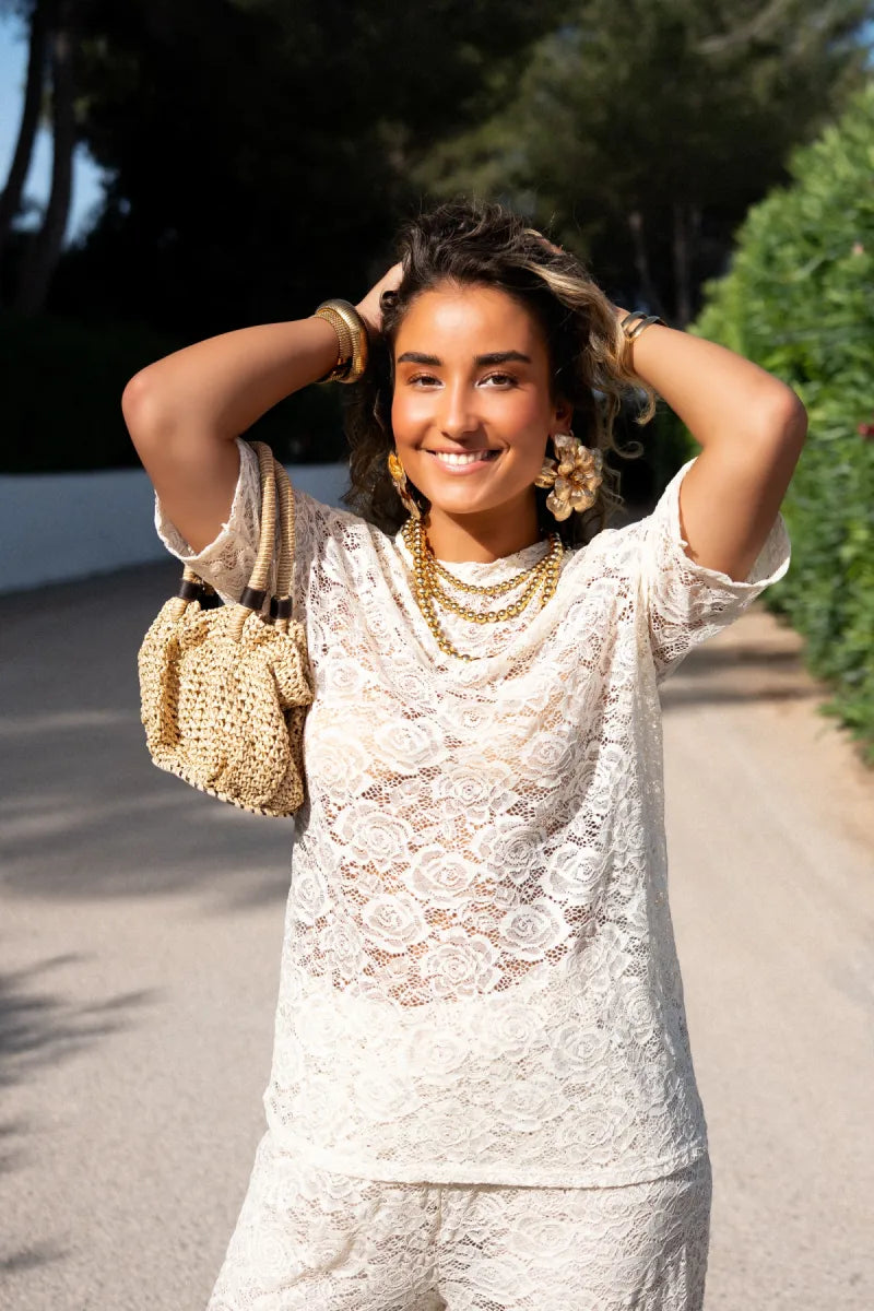  Riu Lace Set Beige
