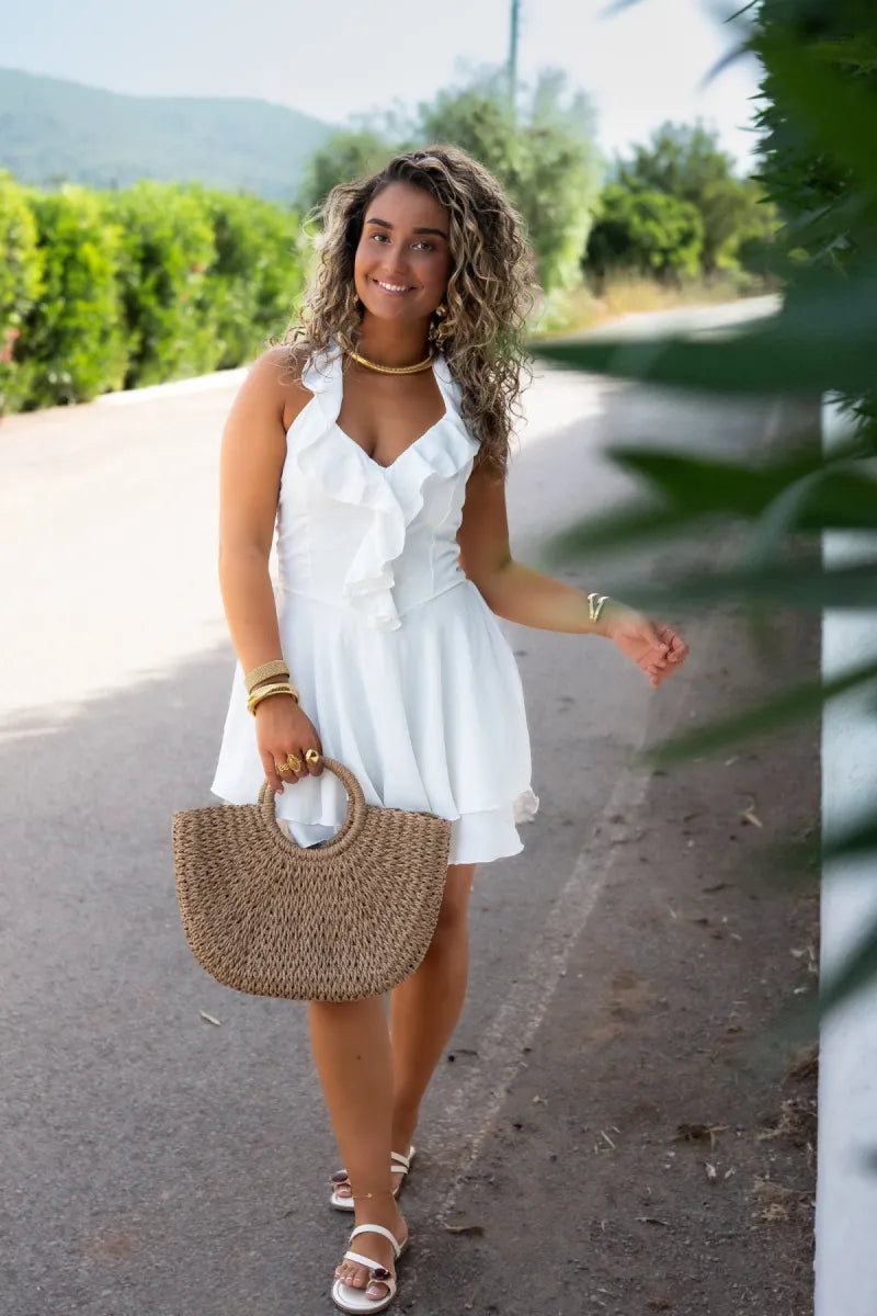  Cari Playsuit White
