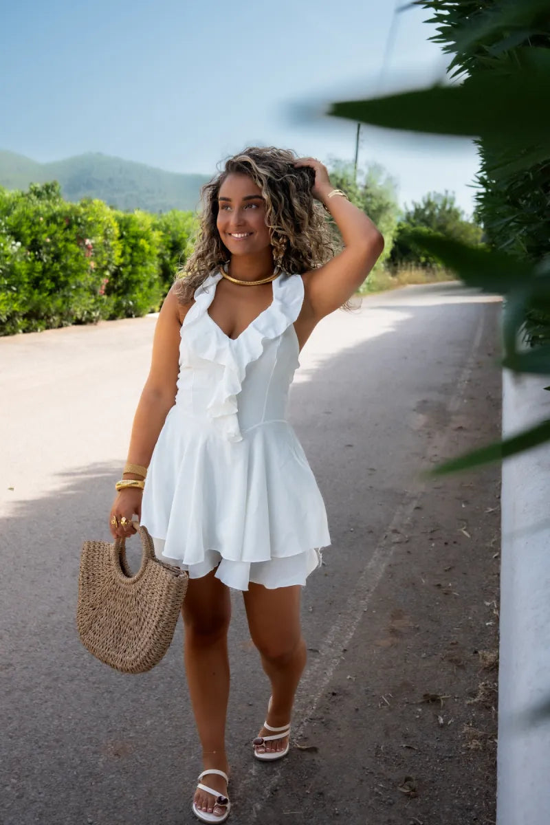  Cari Playsuit White