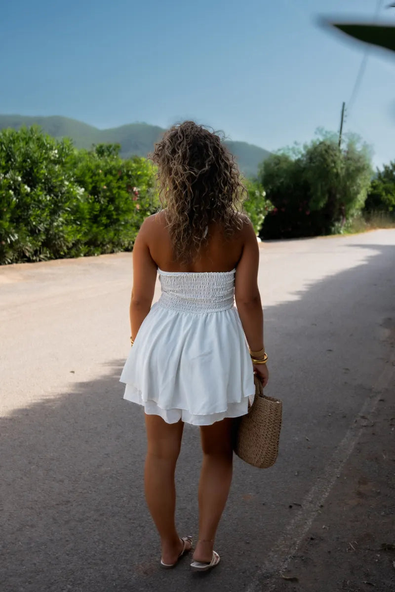  Cari Playsuit White