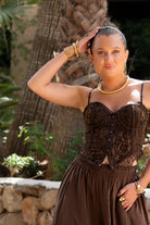  Gracia Corset Brown~